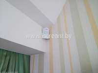 Ajax CombiProtect  комбинированный датчик движения и разбития стекла. Установка в углу комнаты.