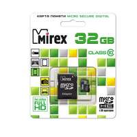 Карта памяти Micro SD 32Gb  Class10 с адаптером