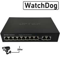 Коммутатор DK100-8FP2F-W  свич 8 POE+2 Port 10/100M