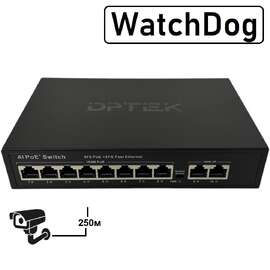 Коммутатор DK100-8FP2F-W  свич 8 POE+2 Port 10/100M